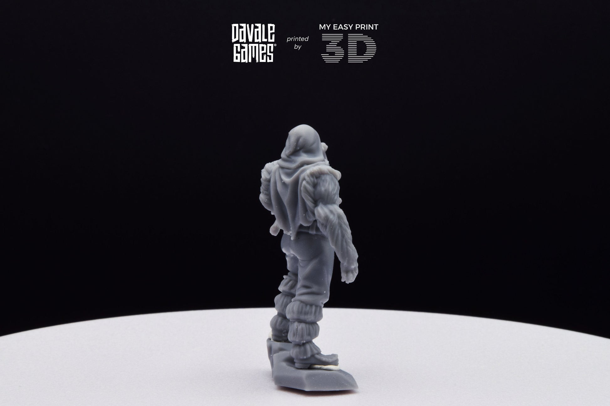 Grudder The Bearman - Davale Games - 3D Printed with high quality resin for LOTR/D&D games