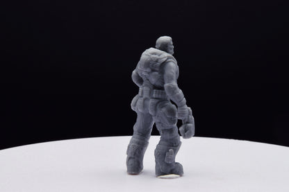 Gears Of War Dominic Santiago Summer Ot Miniature - TheSTLSmith - 3D Printed with high quality resin for Skirmish/D&D games