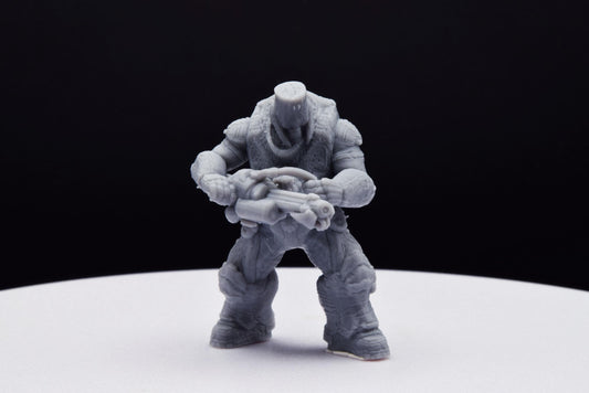 Gears Of War Boomer Grinder Ot Miniature - TheSTLSmith - 3D Printed with high quality resin for Skirmish/D&D games