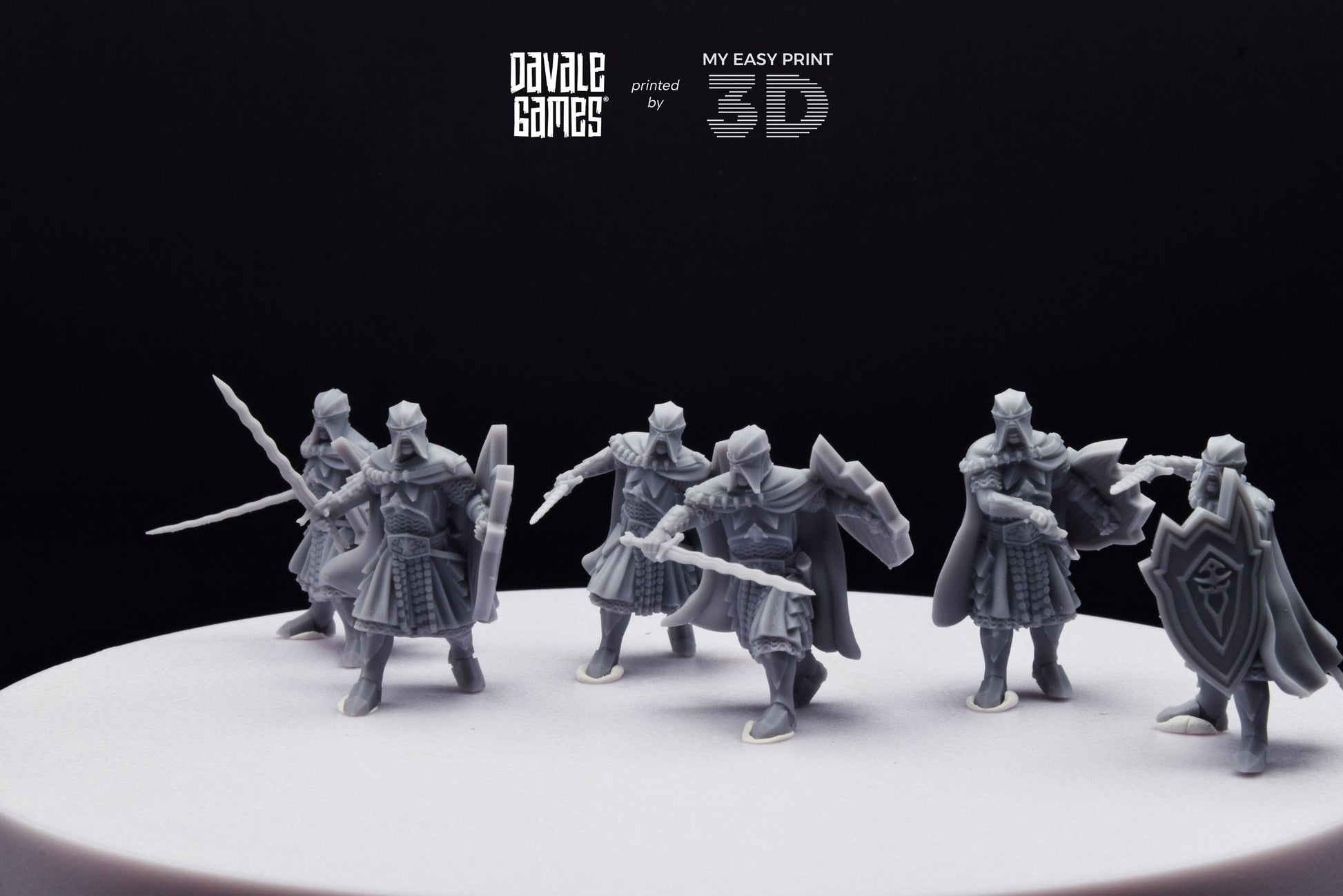 Black High Human - Davale Games - 3D Printed with high quality resin for LOTR/D&D games