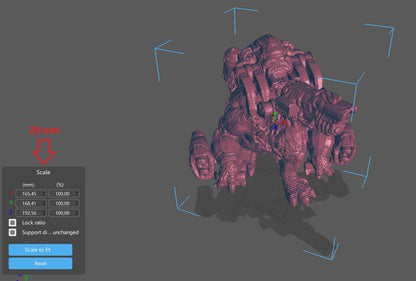 Gears Of War BRUMAK Ot Miniature - TheSTLSmith - 3D Printed with high quality resin for Skirmish/D&D games