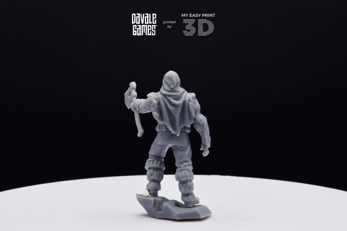 Grudder The Bearman - Davale Games - 3D Printed with high quality resin for LOTR/D&D games