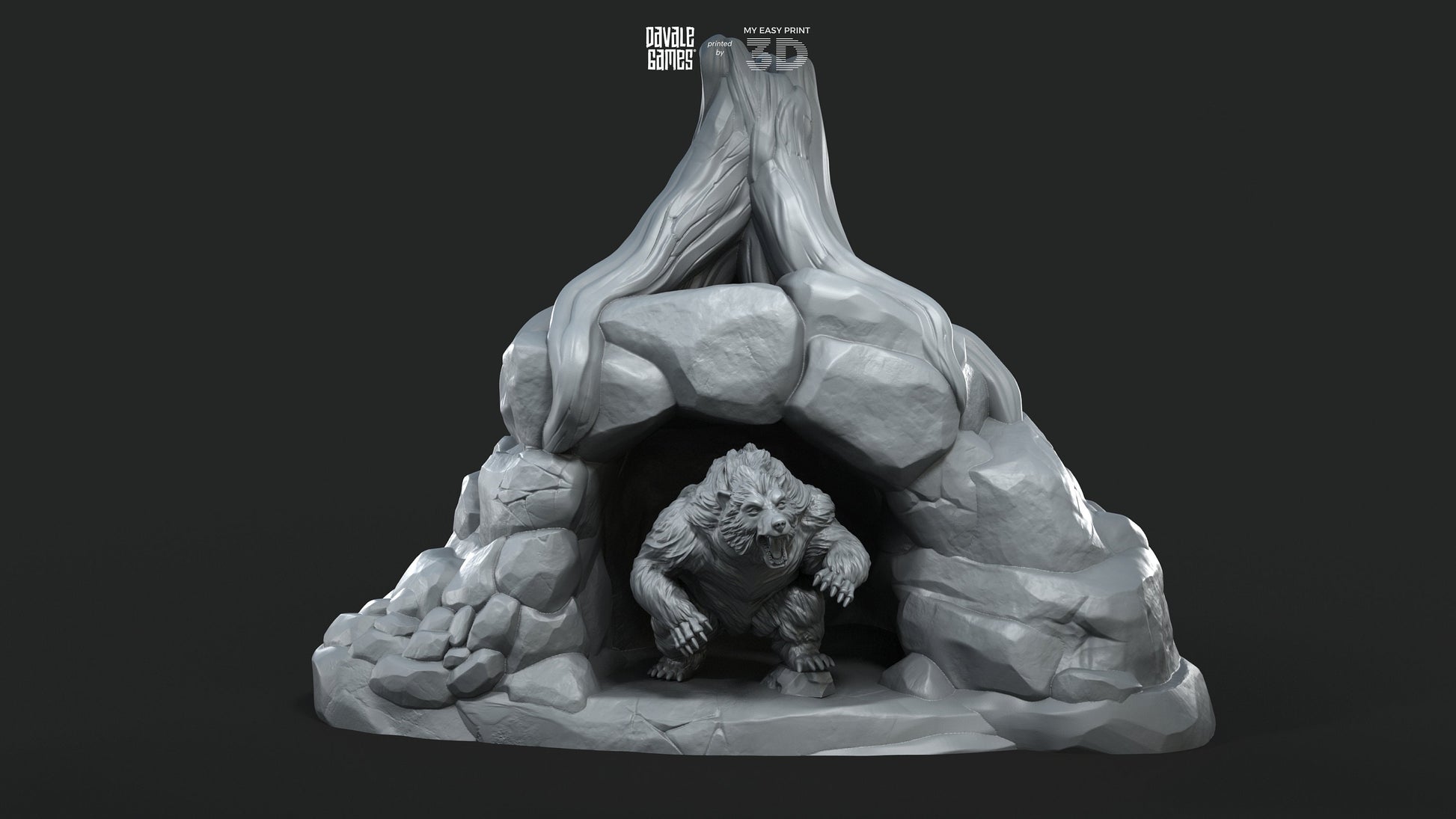Bear Town Building - Davale Games - 3D Printed with high quality resin for LOTR/D&D games