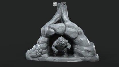 Bear Town Building - Davale Games - 3D Printed with high quality resin for LOTR/D&D games