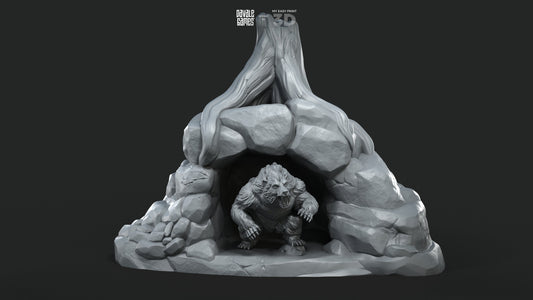 Bear Town Building - Davale Games - 3D Printed with high quality resin for LOTR/D&D games