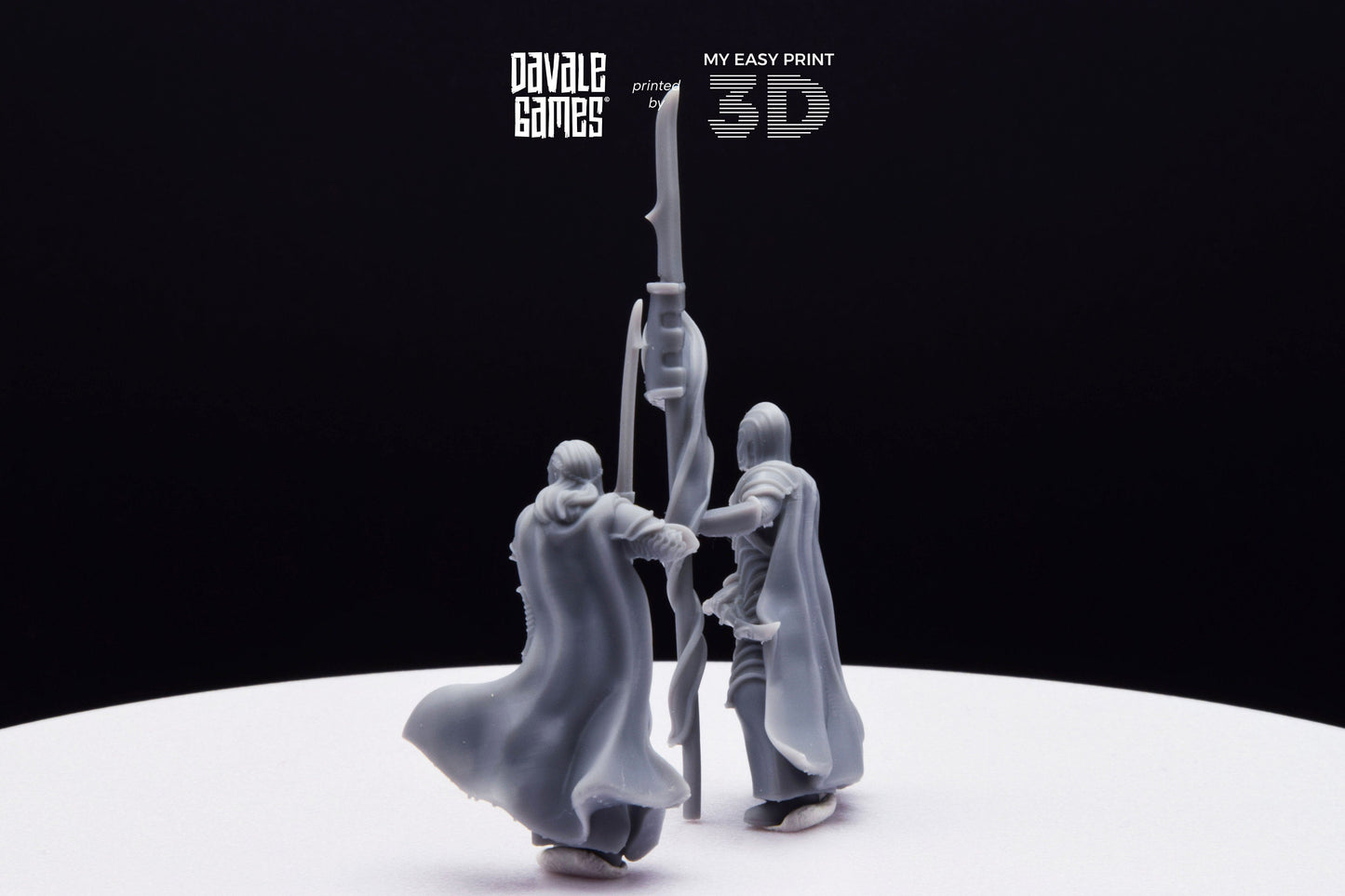 Bloody Elf Commander - Davale Games - 3D Printed with high quality resin for LOTR/D&D games