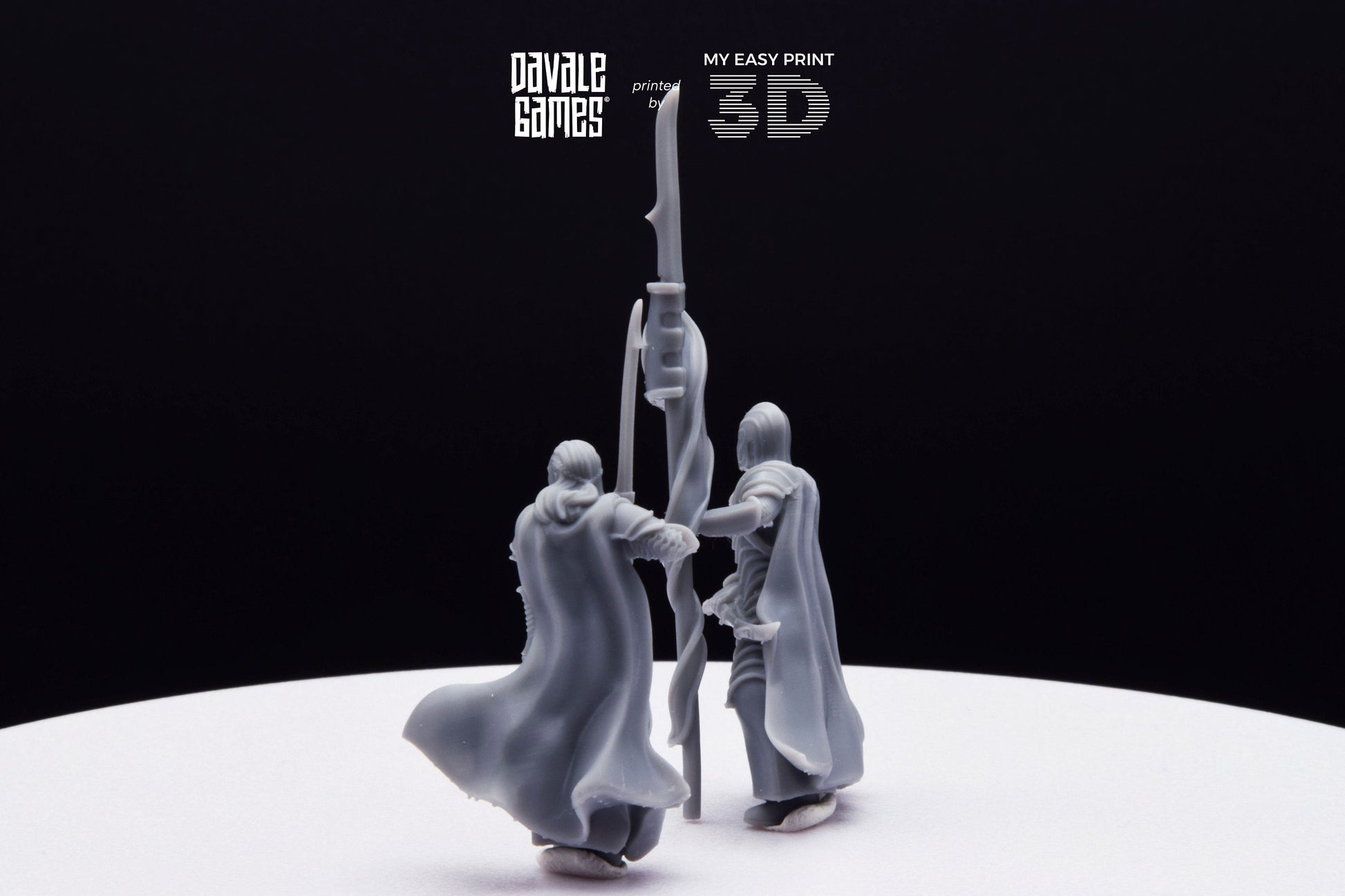 Bloody Elf Commander - Davale Games - 3D Printed with high quality resin for LOTR/D&D games