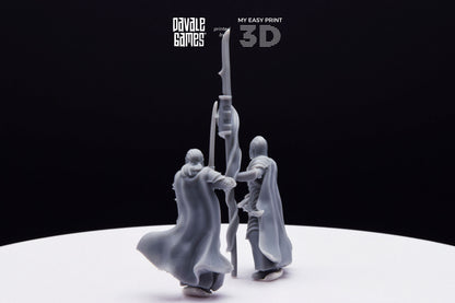 Bloody Elf Commander - Davale Games - 3D Printed with high quality resin for LOTR/D&D games