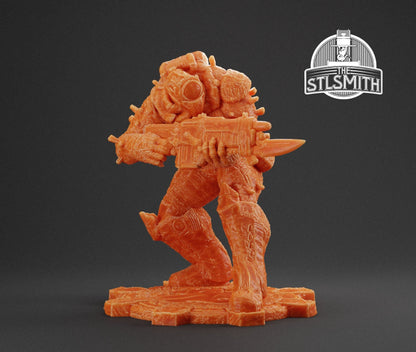 Gears Of War Drone Savage Ot Miniature - TheSTLSmith - 3D Printed with high quality resin for Skirmish/D&D games