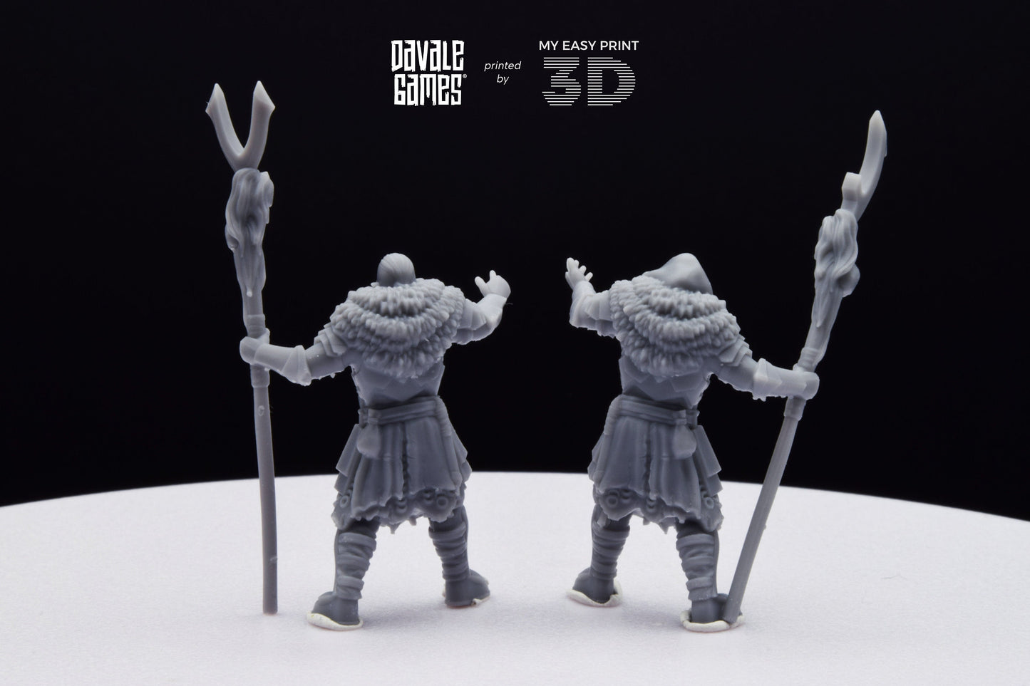 Shamans Super Orc - Davale Games - 3D Printed with high quality resin for LOTR/D&D games