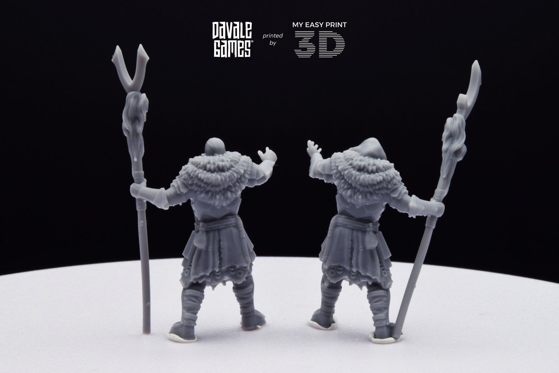 Shamans Super Orc - Davale Games - 3D Printed with high quality resin for LOTR/D&D games