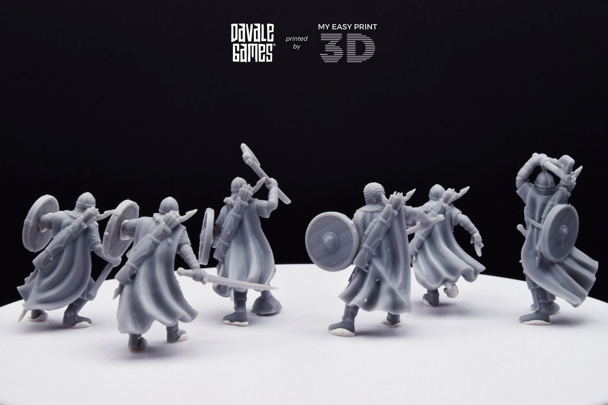 West Humans Warriors - Davale Games - 3D Printed with high quality resin for LOTR/D&D games
