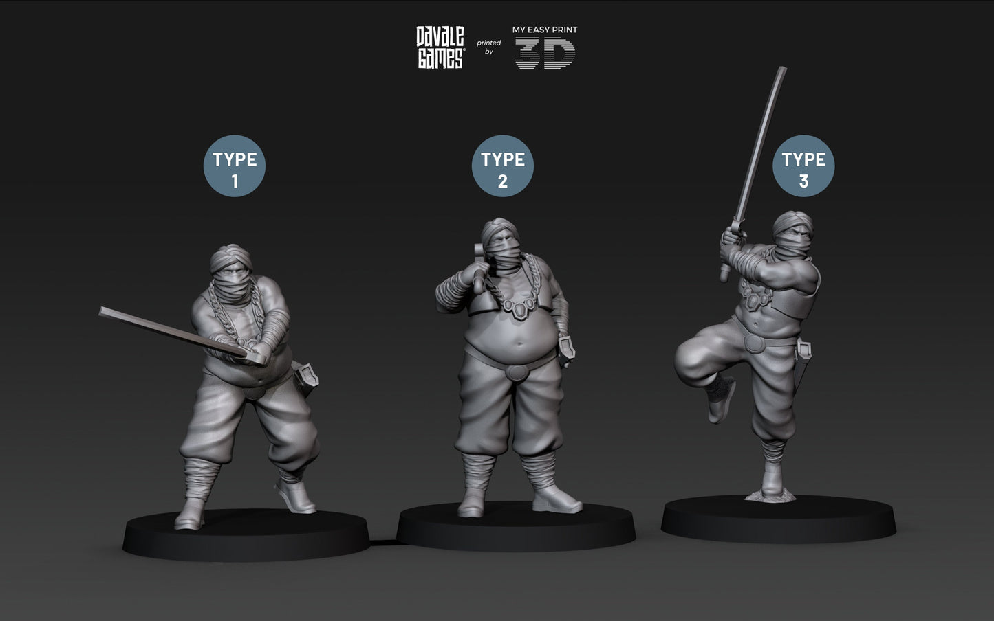 Merchant Guard - Davale Games - 3D Printed with high quality resin for LOTR/D&D games