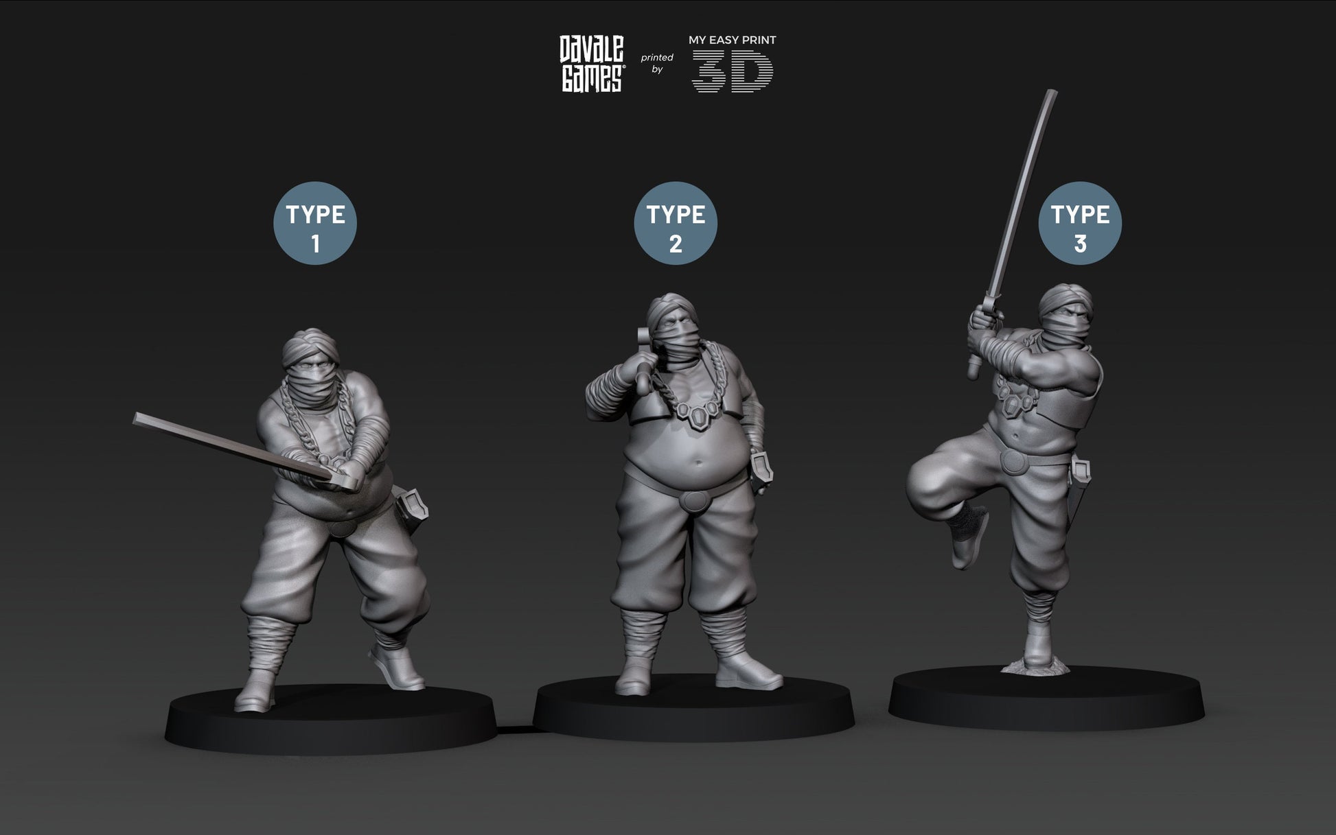Merchant Guard - Davale Games - 3D Printed with high quality resin for LOTR/D&D games