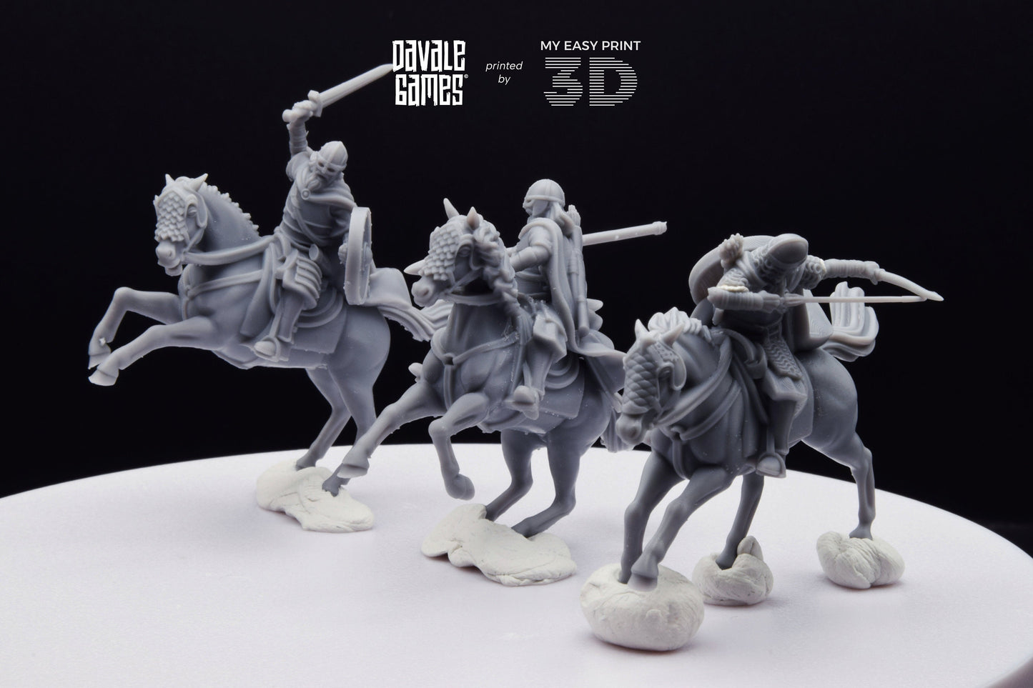 West Riders - Mounted - Davale Games - 3D Printed with high quality resin for LOTR/D&D games
