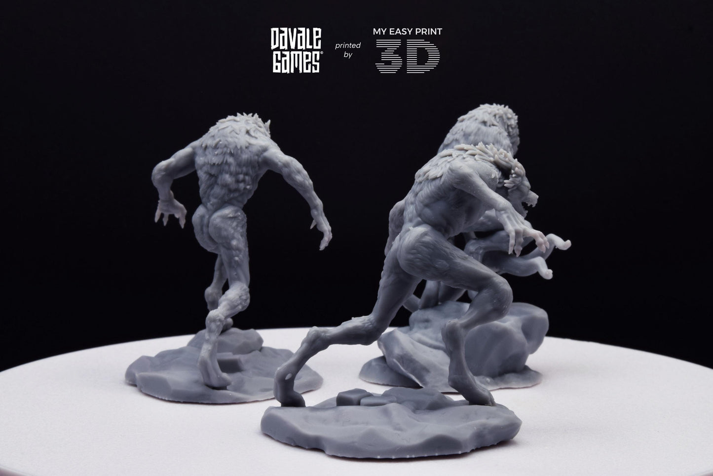 Lycanthropes of Anagar - Davale Games - 3D Printed with high quality resin for LOTR/D&D games