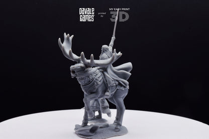 King of the Forest - Foot and Mounted - Davale Games - 3D Printed with high quality resin for LOTR/D&D games
