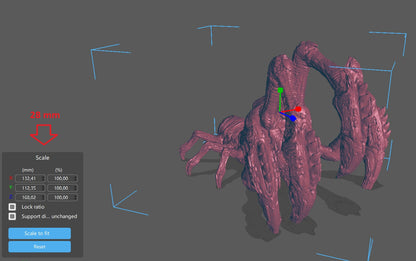 Gears Of War Corpser Larva Ot Miniature - TheSTLSmith - 3D Printed with high quality resin for Skirmish/D&D games