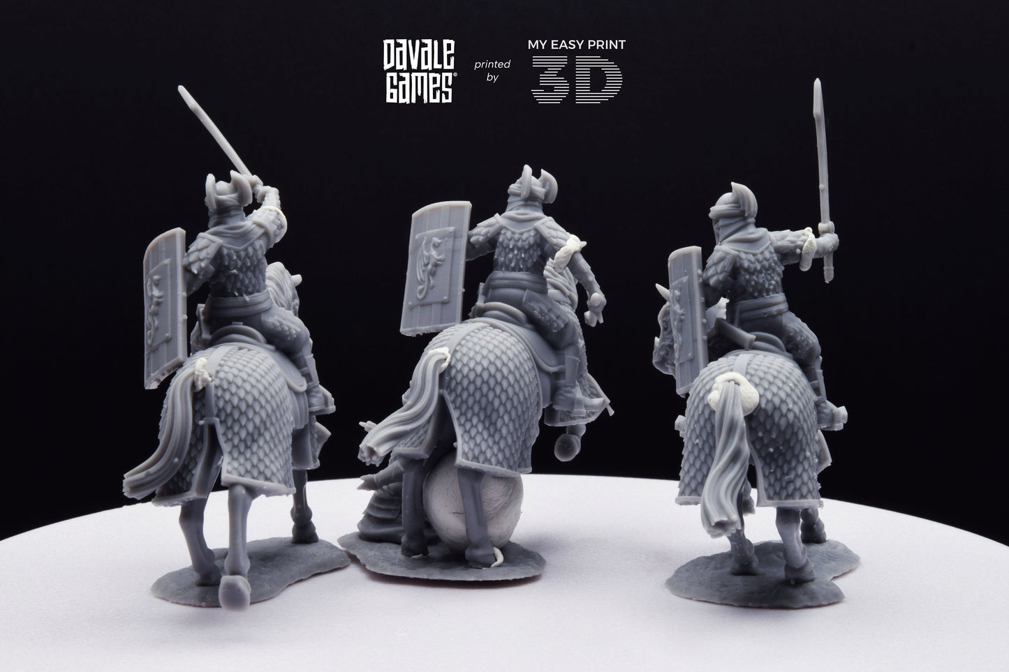Dragon Army Regular Cavalry - Davale Games - 3D Printed with high quality resin for LOTR/D&D games