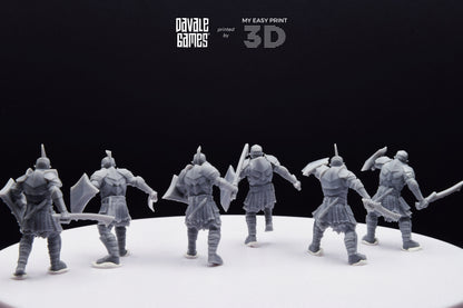Super Orc Swordsman - Davale Games - 3D Printed with high quality resin for LOTR/D&D games