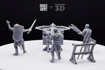 Grey Castle Rocket Launcher with Dotation - Davale Games - 3D Printed with high quality resin for LOTR/D&D games