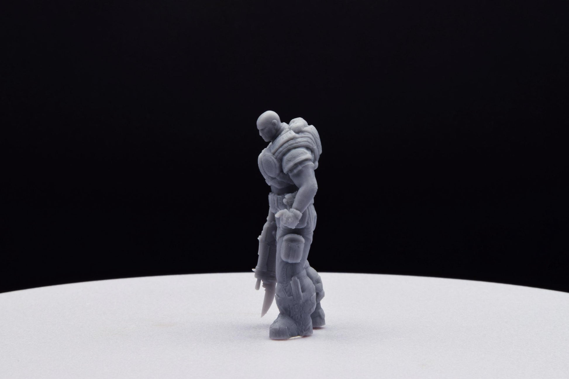 Gears Of War Adam Fenix Soldier Ot Miniature - TheSTLSmith - 3D Printed with high quality resin for Skirmish/D&D games