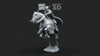 West Humans Comissary - Foot and Mounted - Davale Games - 3D Printed with high quality resin for LOTR/D&D games
