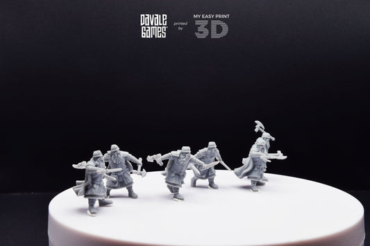 Metal Guard Dwarf - Davale Games - 3D Printed with high quality resin for LOTR/D&D games