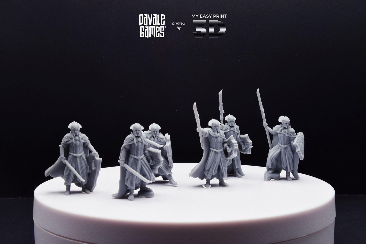 Wood Elf King Guard - Davale Games - 3D Printed with high quality resin for LOTR/D&D games