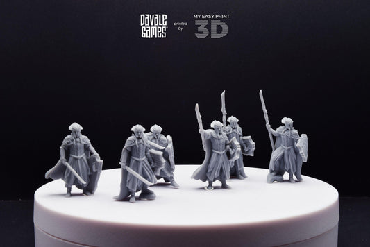 Wood Elf King Guard - Davale Games - 3D Printed with high quality resin for LOTR/D&D games