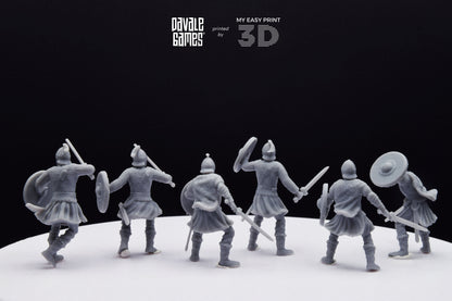 Ostrogoths on foot - Davale Games - Historical games - 3D Printed with high quality resin