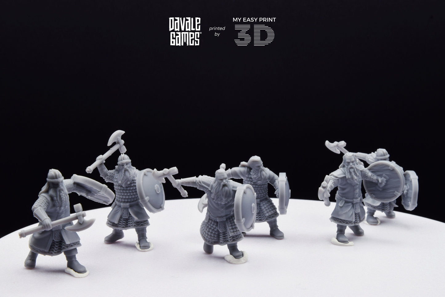 Kalak Warriors - Davale Games - 3D Printed with high quality resin for LOTR/D&D games