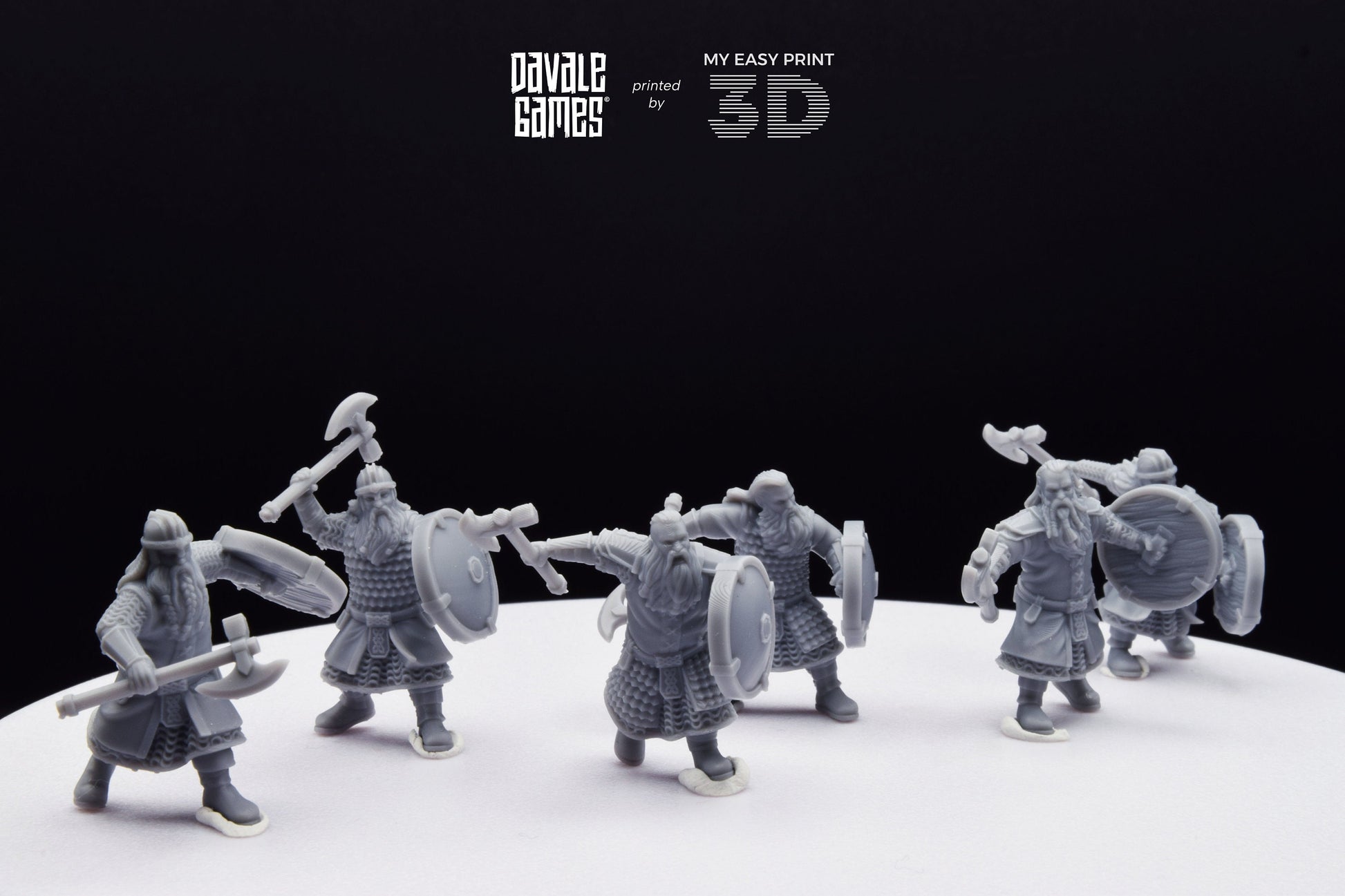 Kalak Warriors - Davale Games - 3D Printed with high quality resin for LOTR/D&D games
