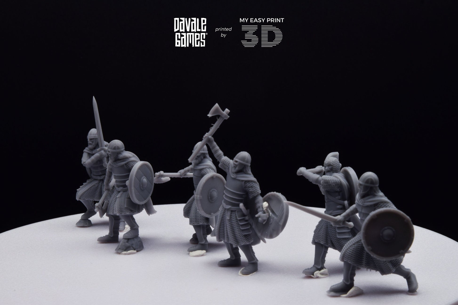 West Human elite on foot - Davale Games - 3D Printed with high quality resin for LOTR/D&D games