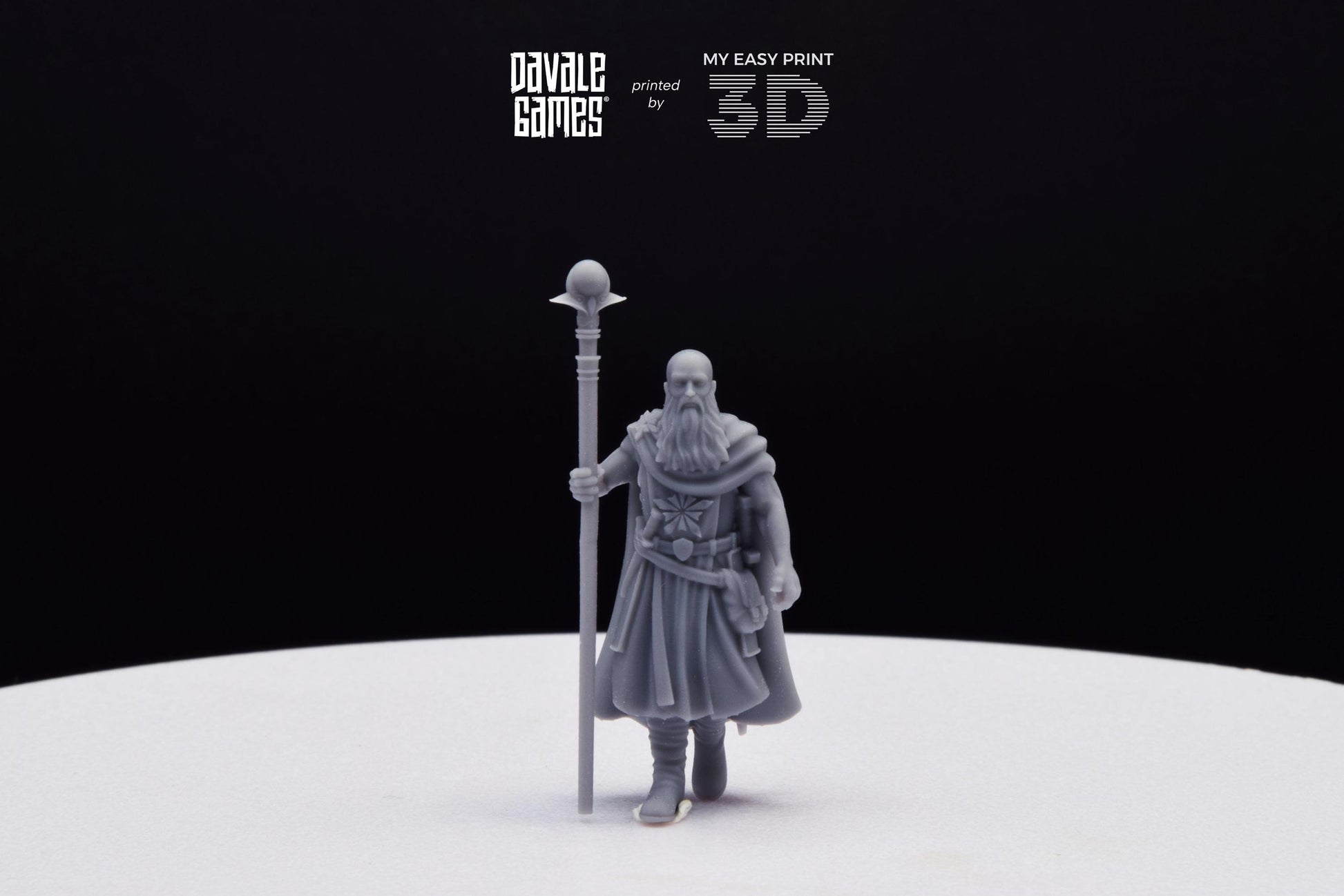 North Mage - Davale Games - 3D Printed with high quality resin for LOTR/D&D games