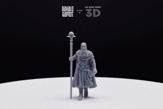 North Mage - Davale Games - 3D Printed with high quality resin for LOTR/D&D games