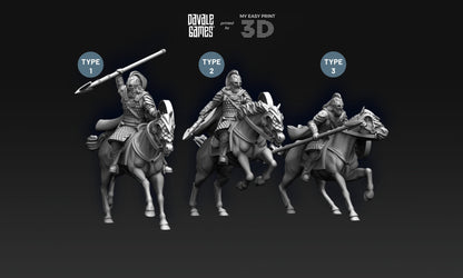 West Human Royal Guard - Mounted - Davale Games - 3D Printed with high quality resin for LOTR/D&D games