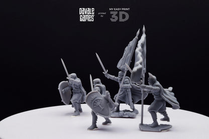 High Human Commander - Davale Games - 3D Printed with high quality resin for LOTR/D&D games