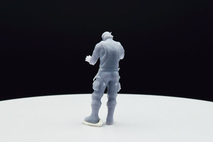 Gears Of War Dominic Santiago Gardener Ot Miniature - TheSTLSmith - 3D Printed with high quality resin for Skirmish/D&D games