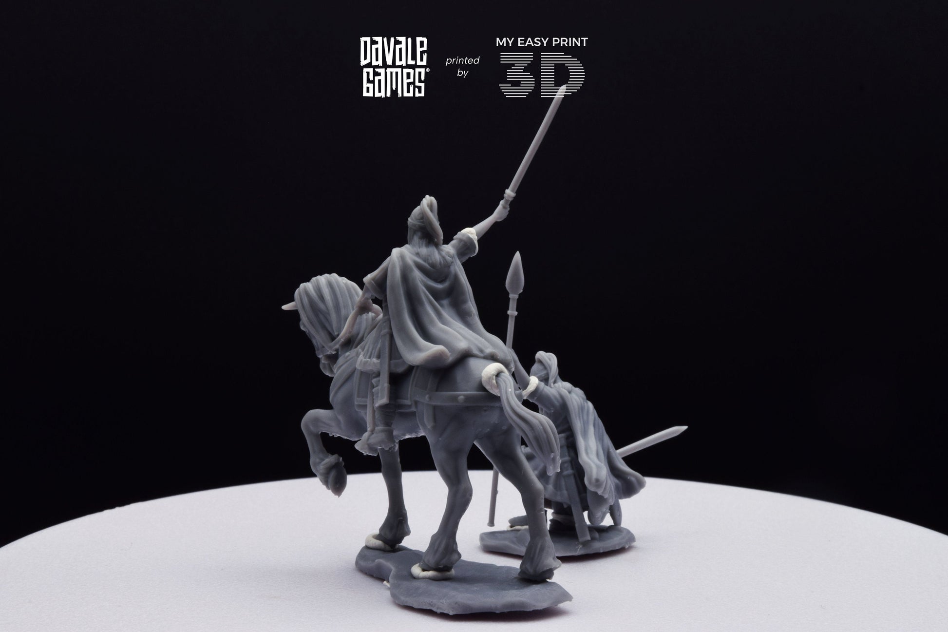 Visigoths King - Foot and Mounted - Davale Games - Historical games - 3D Printed with high quality resin