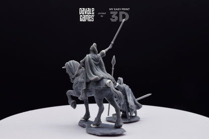 Visigoths King - Foot and Mounted - Davale Games - Historical games - 3D Printed with high quality resin