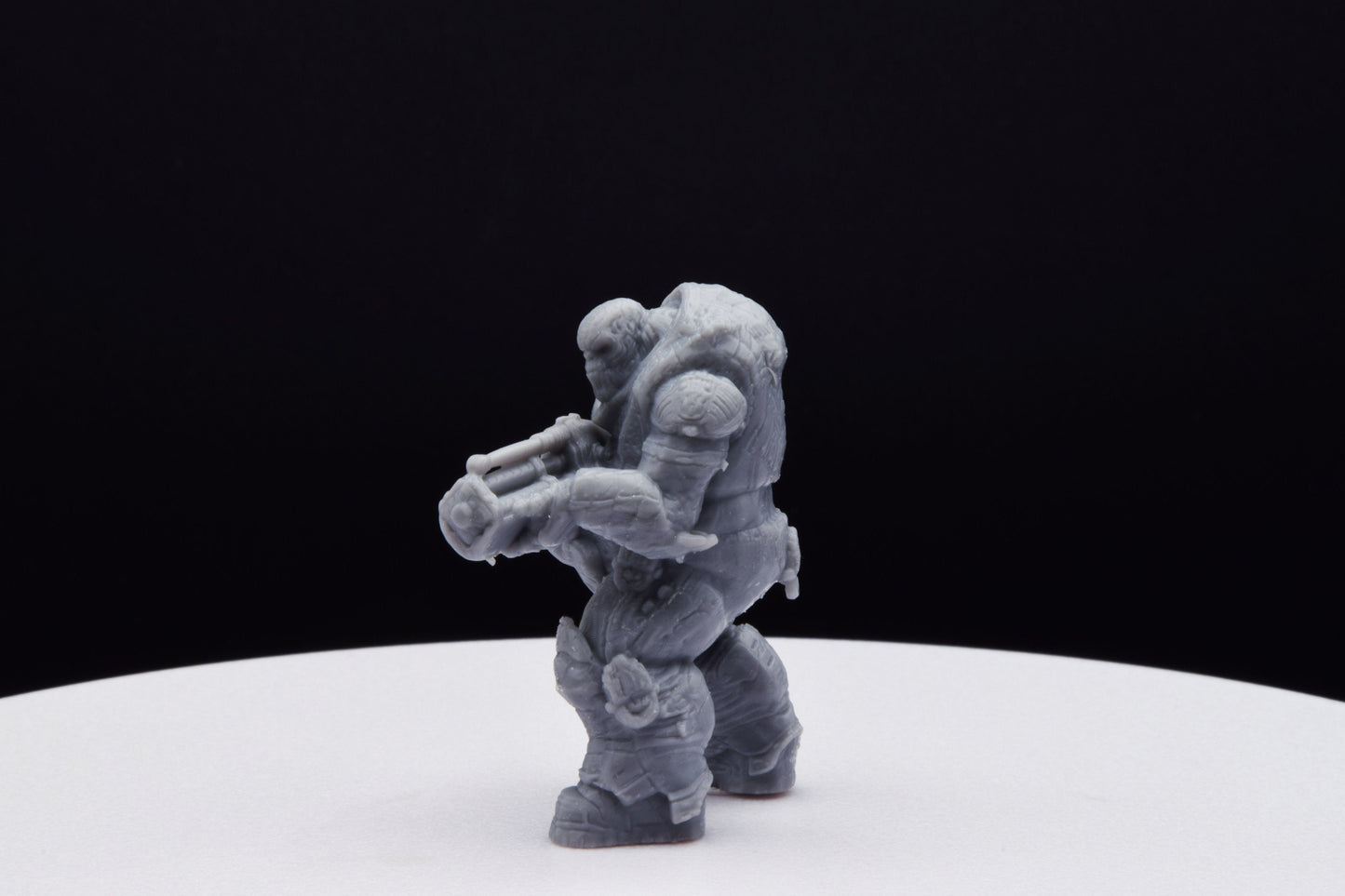 Gears Of War Boomer Ot Miniature - TheSTLSmith - 3D Printed with high quality resin for Skirmish/D&D games