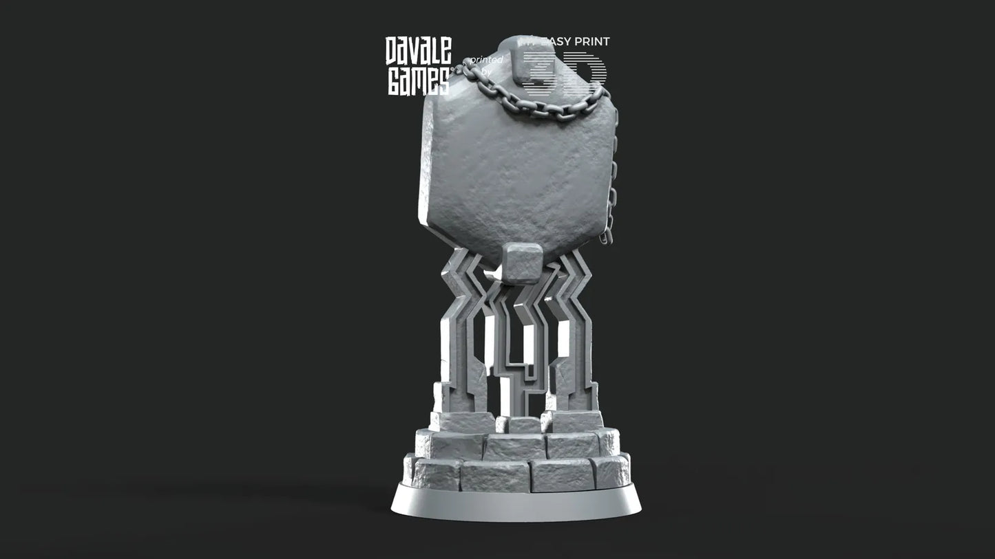Dwarf Mirror - Davale Games - 3D Printed with high quality resin for LOTR/D&D games