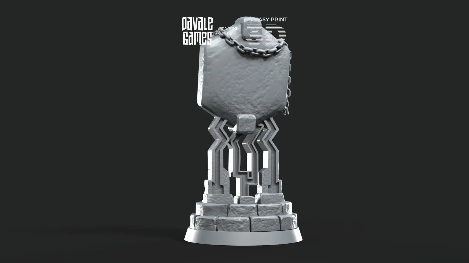 Dwarf Mirror - Davale Games - 3D Printed with high quality resin for LOTR/D&D games