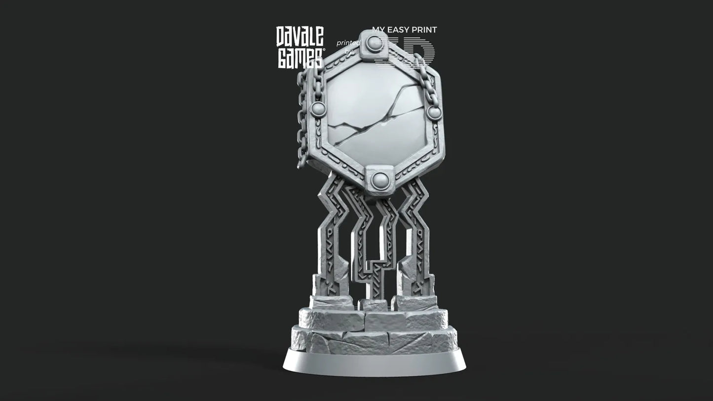 Dwarf Mirror - Davale Games - 3D Printed with high quality resin for LOTR/D&D games