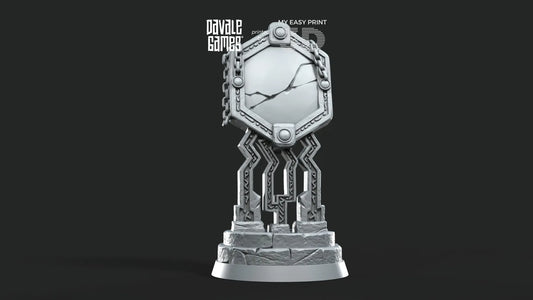 Dwarf Mirror - Davale Games - 3D Printed with high quality resin for LOTR/D&D games