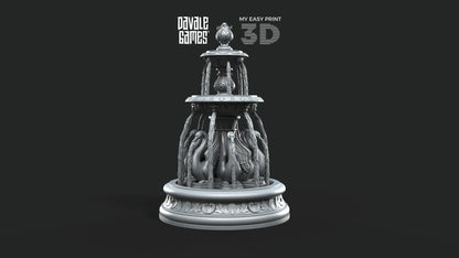 Swan Fountain - Scenery/Terrain - Davale Games - 3D Printed with high quality resin for LOTR/D&D games