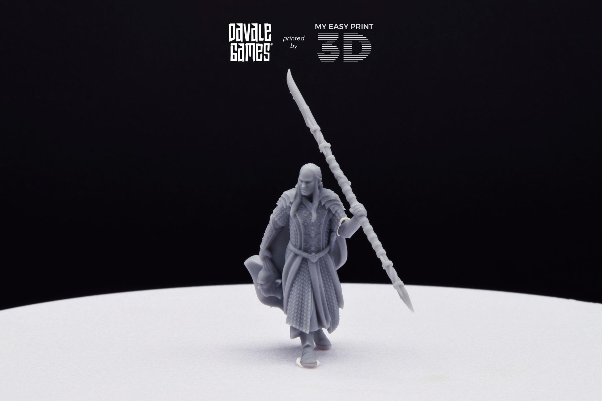 Wood Elf Captain - Davale Games - 3D Printed with high quality resin for LOTR/D&D games