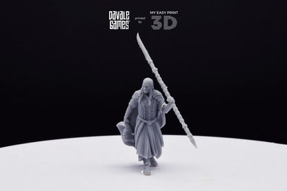 Wood Elf Captain - Davale Games - 3D Printed with high quality resin for LOTR/D&D games