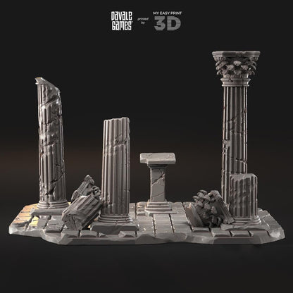 Greek Ruins - Scenery - Davale Games - Wargame / Mythological games - 3D Printed with high quality resin